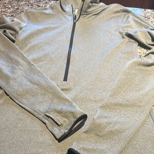 Gray Quarter-Zip Pullover